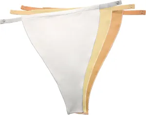 [211] White, Nude, Crme - Solid (Three in a Pack) Snap-to-Bra Mock Camisole - Original Classic.