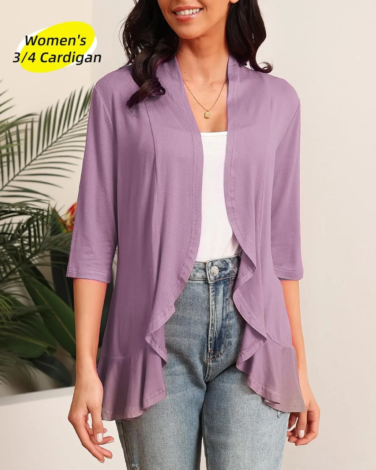 Argstar Women's 3/4 Sleeve Cardigan (S-3XL)