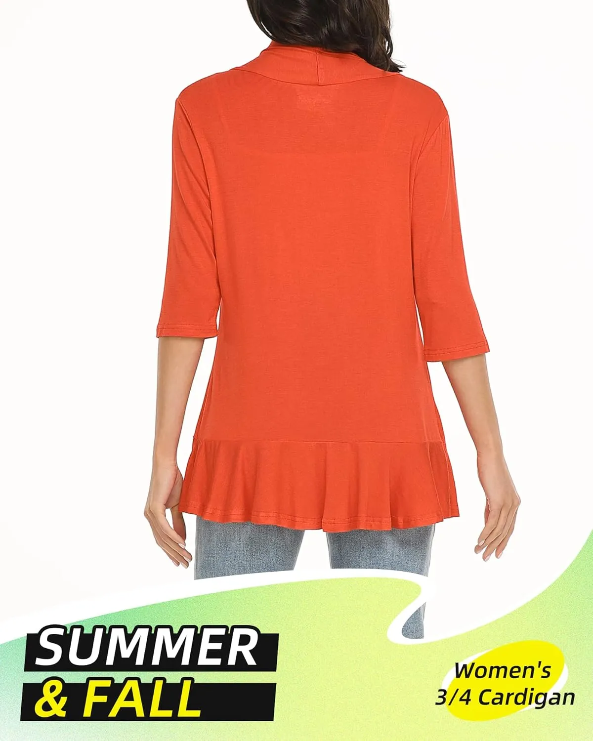Argstar Women's 3/4 Sleeve Cardigan (S-3XL)