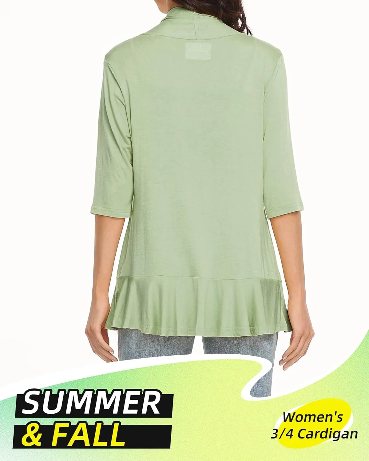Argstar Women's 3/4 Sleeve Cardigan (S-3XL)