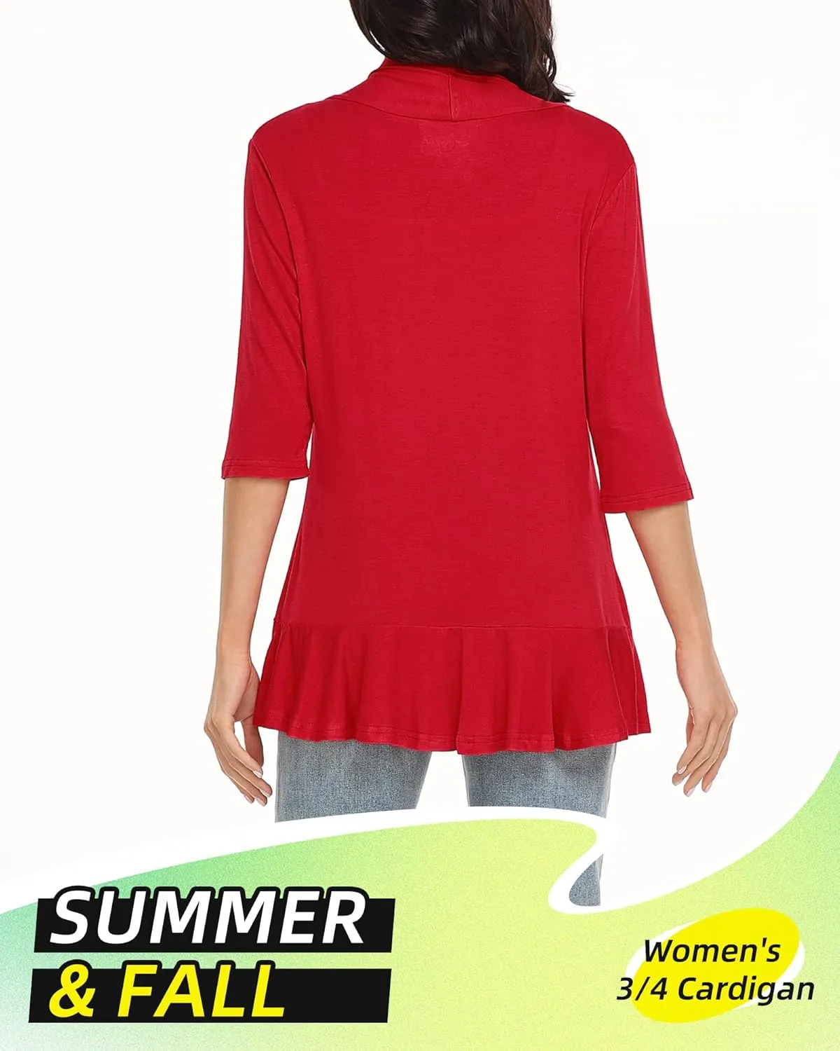 Argstar Women's 3/4 Sleeve Cardigan (S-3XL)
