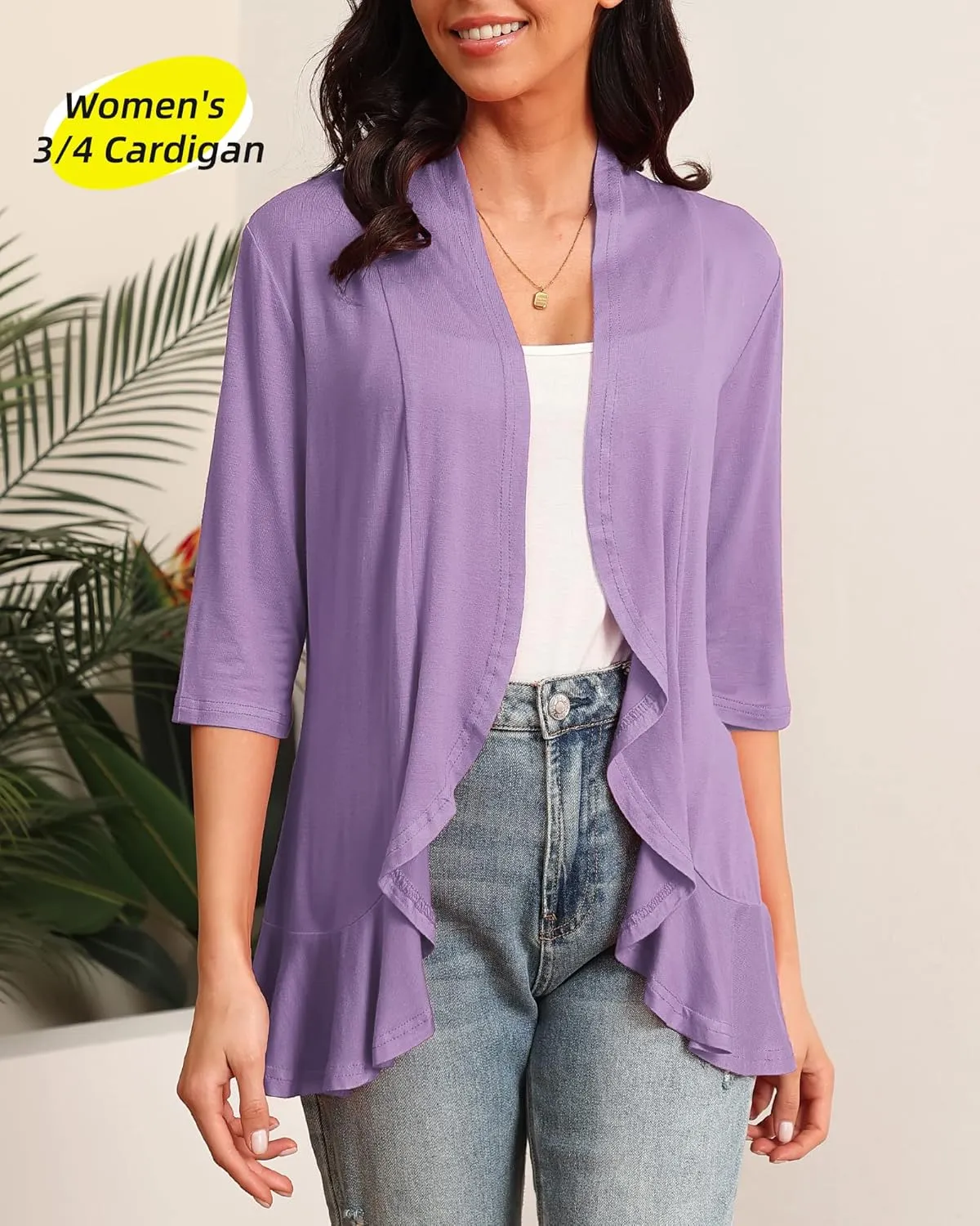 Argstar Women's 3/4 Sleeve Cardigan (S-3XL)
