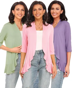 Argstar Women's 3/4 Sleeve Cardigan (S-3XL)