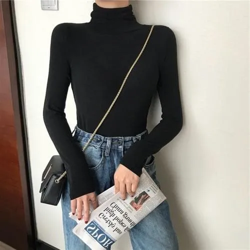 Basic Slim Fit Turtleneck