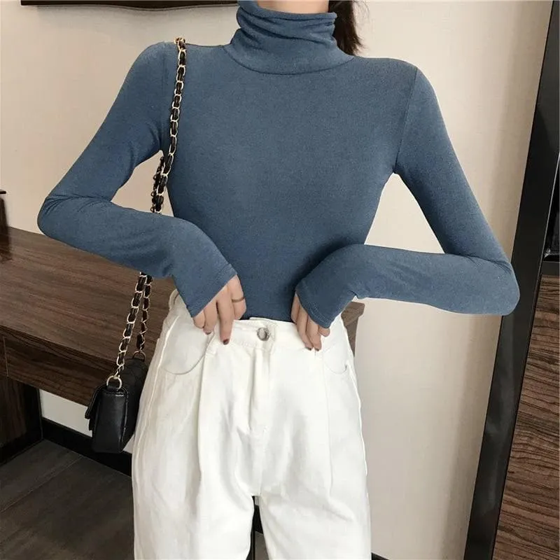 Basic Slim Fit Turtleneck