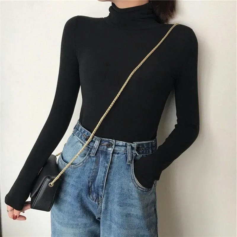 Basic Slim Fit Turtleneck