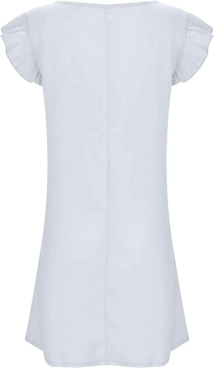 Beach Dresses for Women Plus Size Lounge Ruffles Cap Sleeveless Mini Dress Gift Solid Cruise Outfits for Women 2025