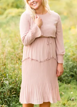 Blush Ruffle Tiered Midi Dress - FINAL SALE
