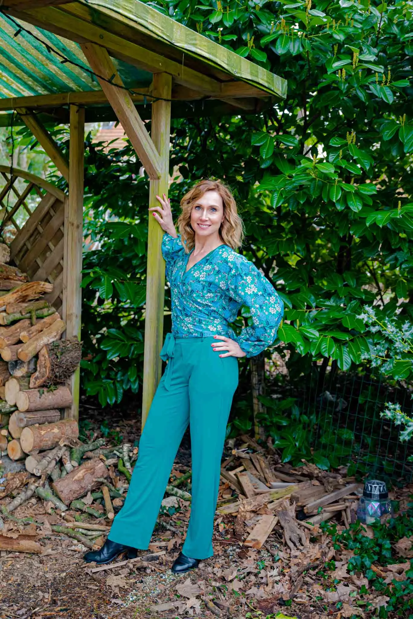 Butterfly wrap cardigan - dragon fly - gemaakt door Tantilly- katoen