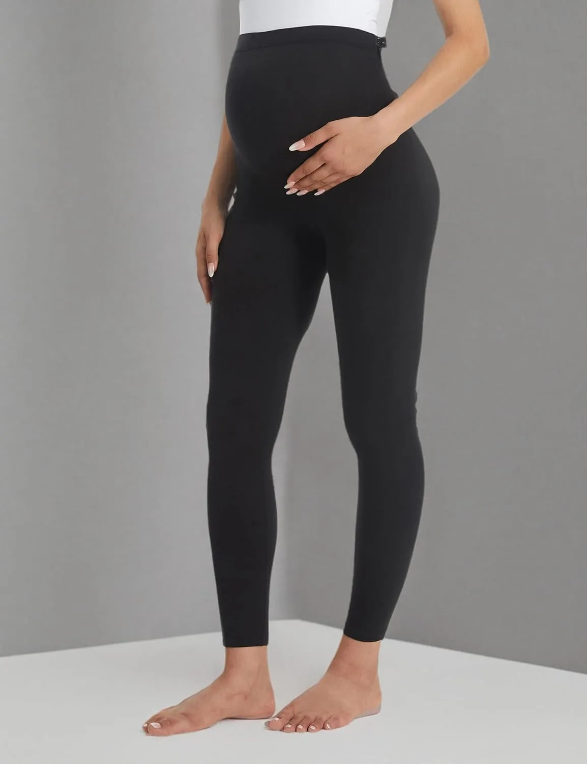 Buttergene Women's Maternity Leggings over the Belly Pregnancy Active Wear Workout Yoga Tights Pants