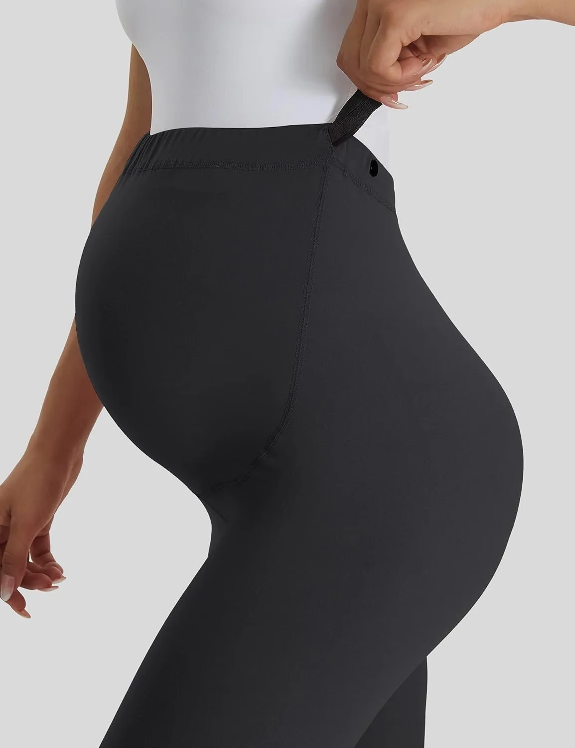 Buttergene Women's Maternity Leggings over the Belly Pregnancy Active Wear Workout Yoga Tights Pants