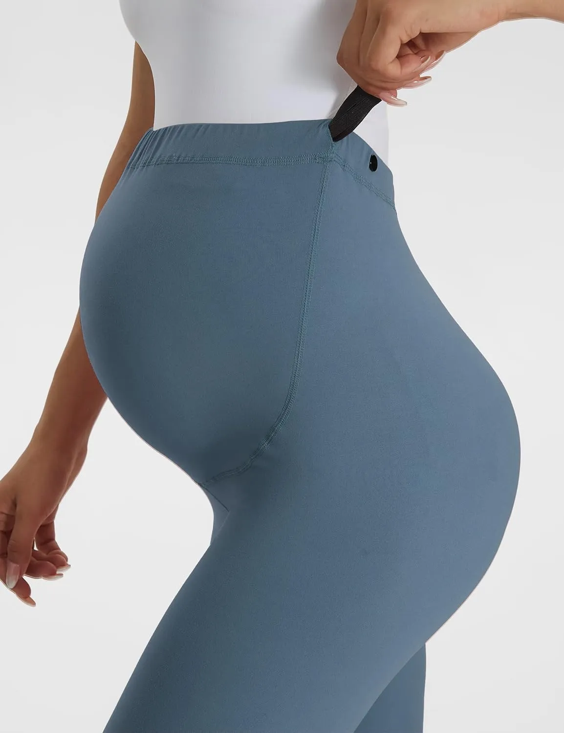 Buttergene Women's Maternity Leggings over the Belly Pregnancy Active Wear Workout Yoga Tights Pants
