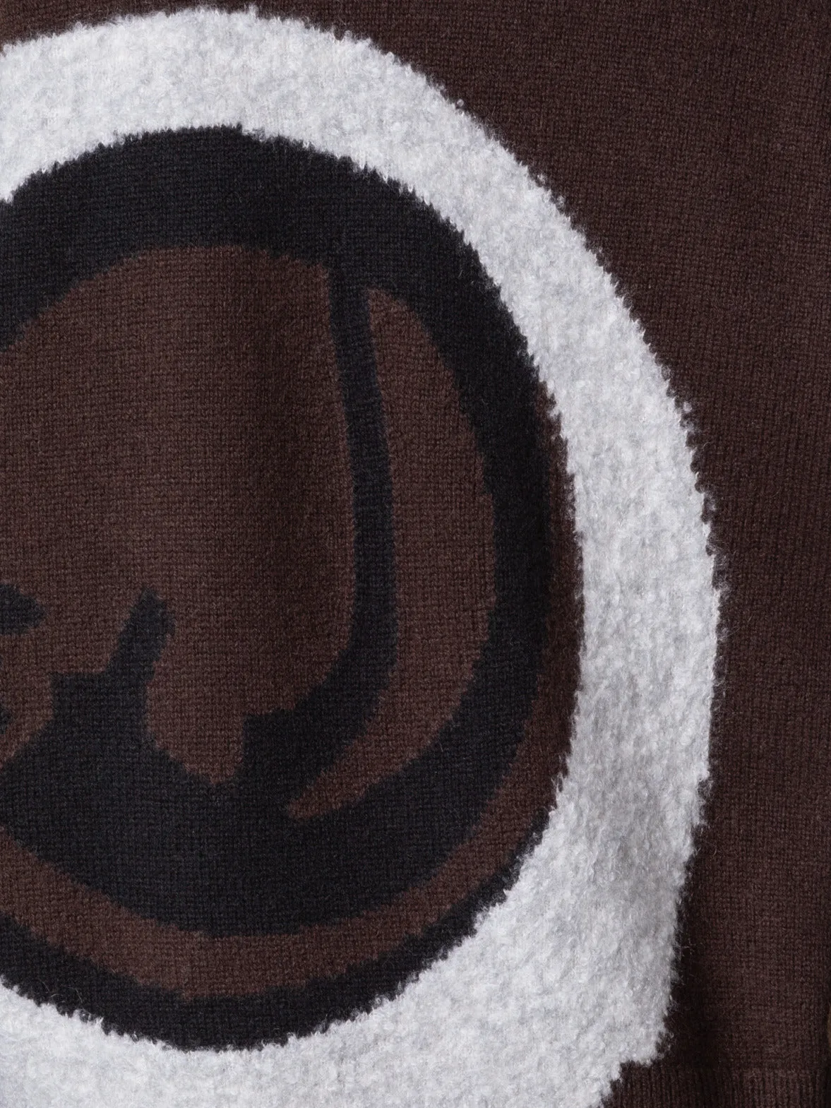 Cashmere Silk Sweater with Boucl Loop Design