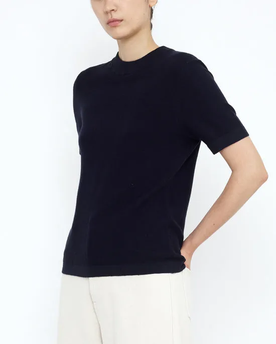 FINE KNIT CREWNECK - NAVY