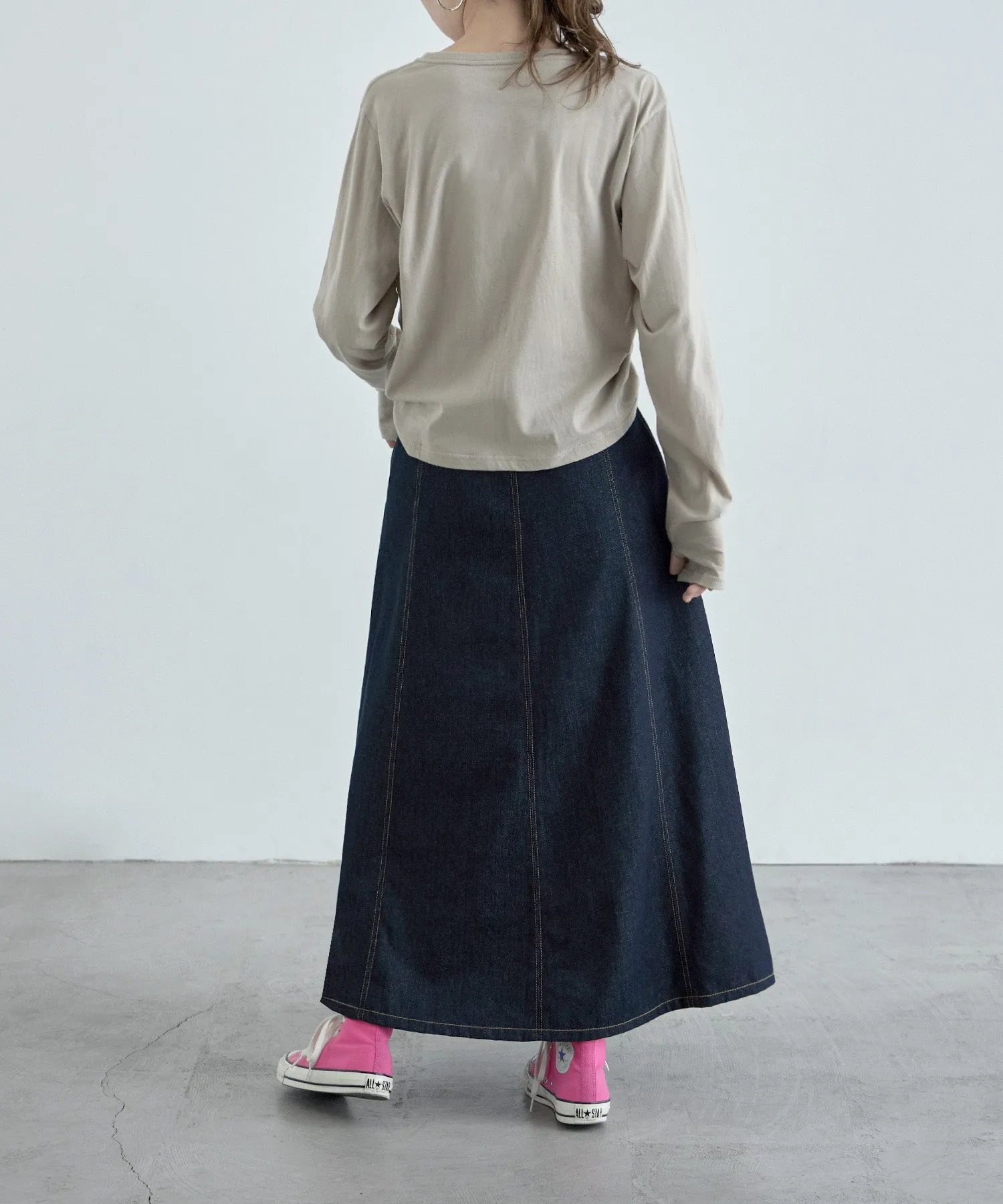 Finger hole cotton longT