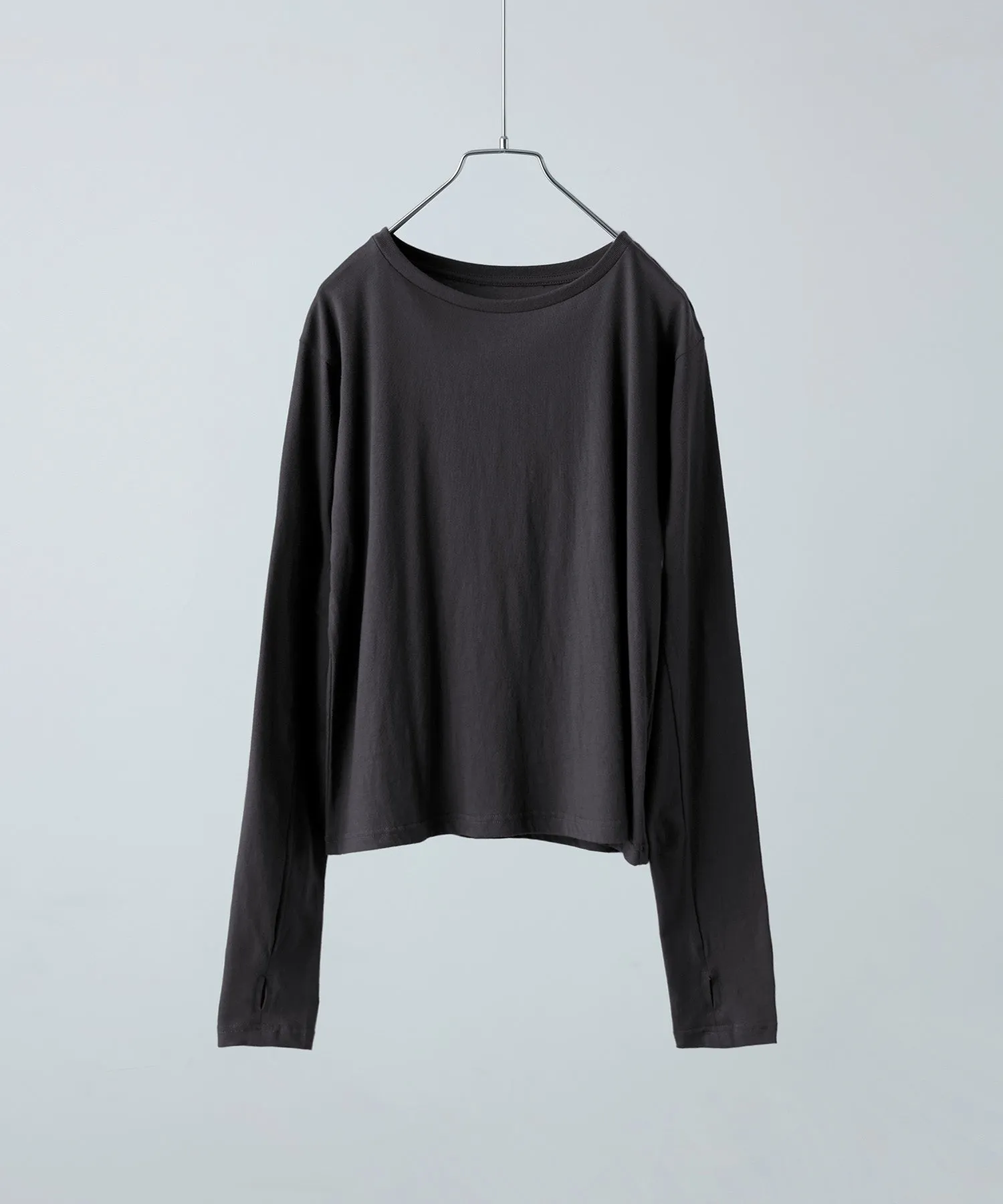 Finger hole cotton longT