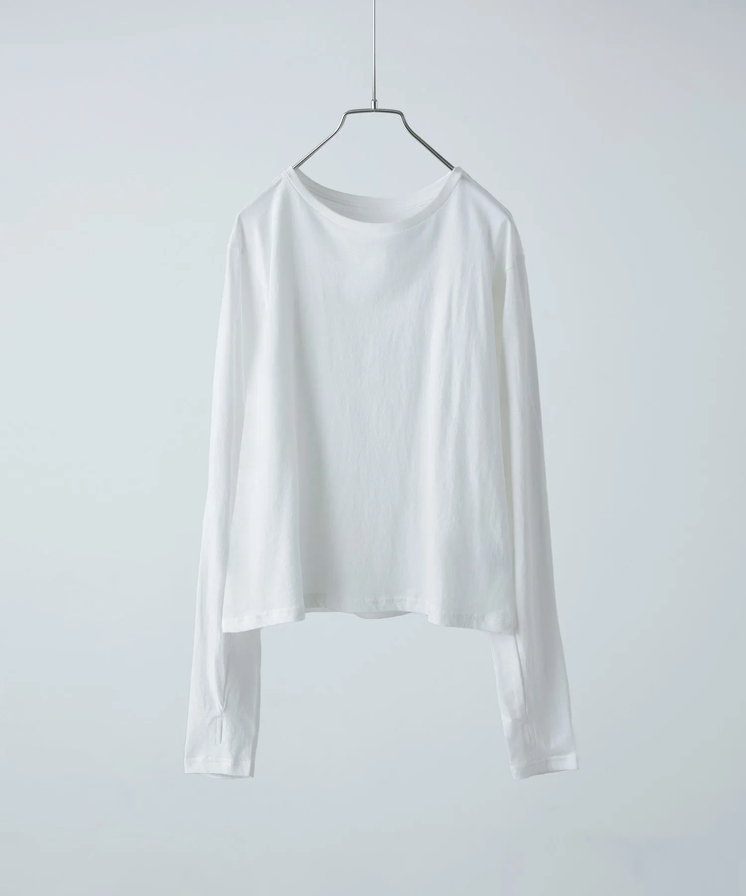 Finger hole cotton longT
