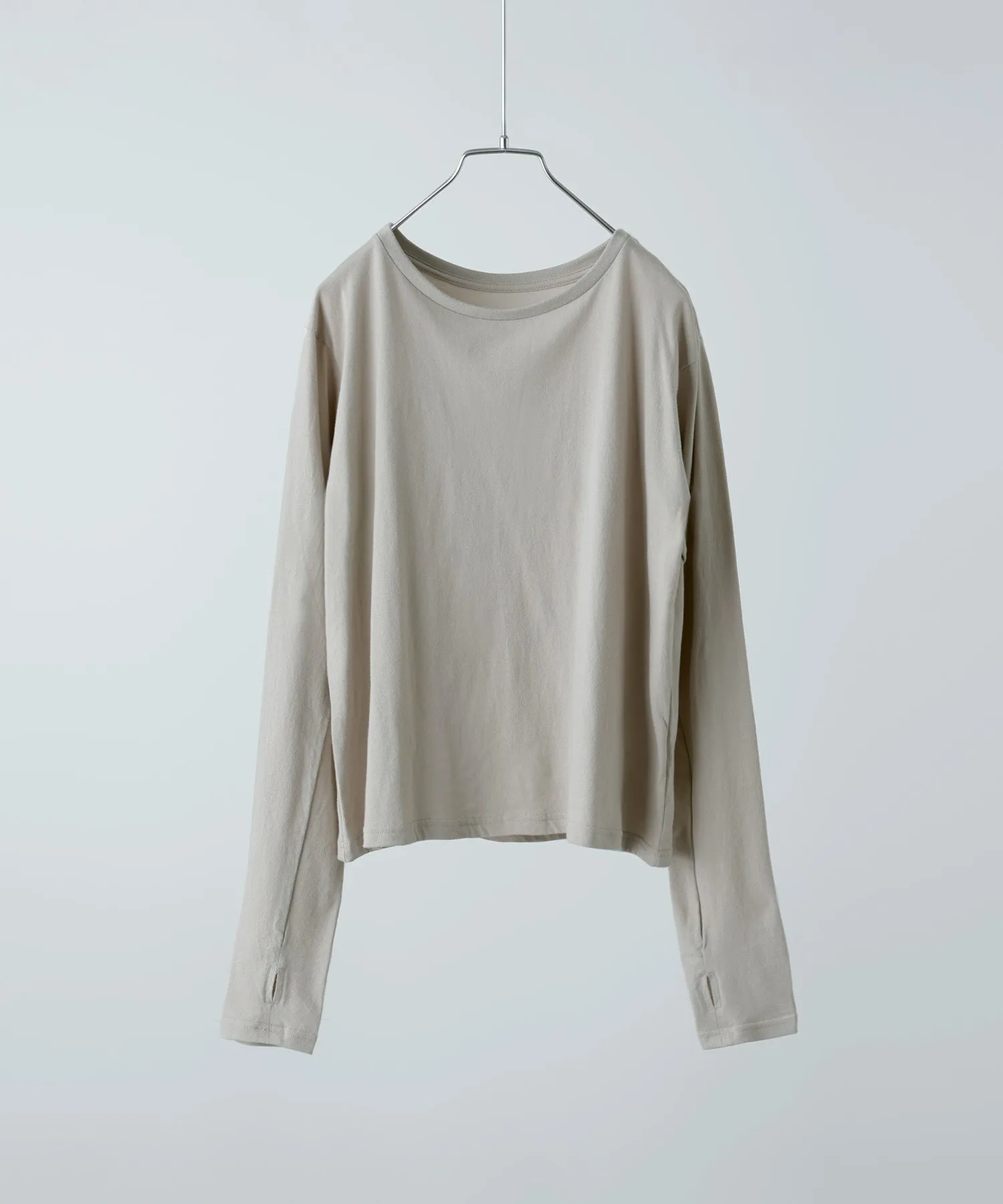 Finger hole cotton longT