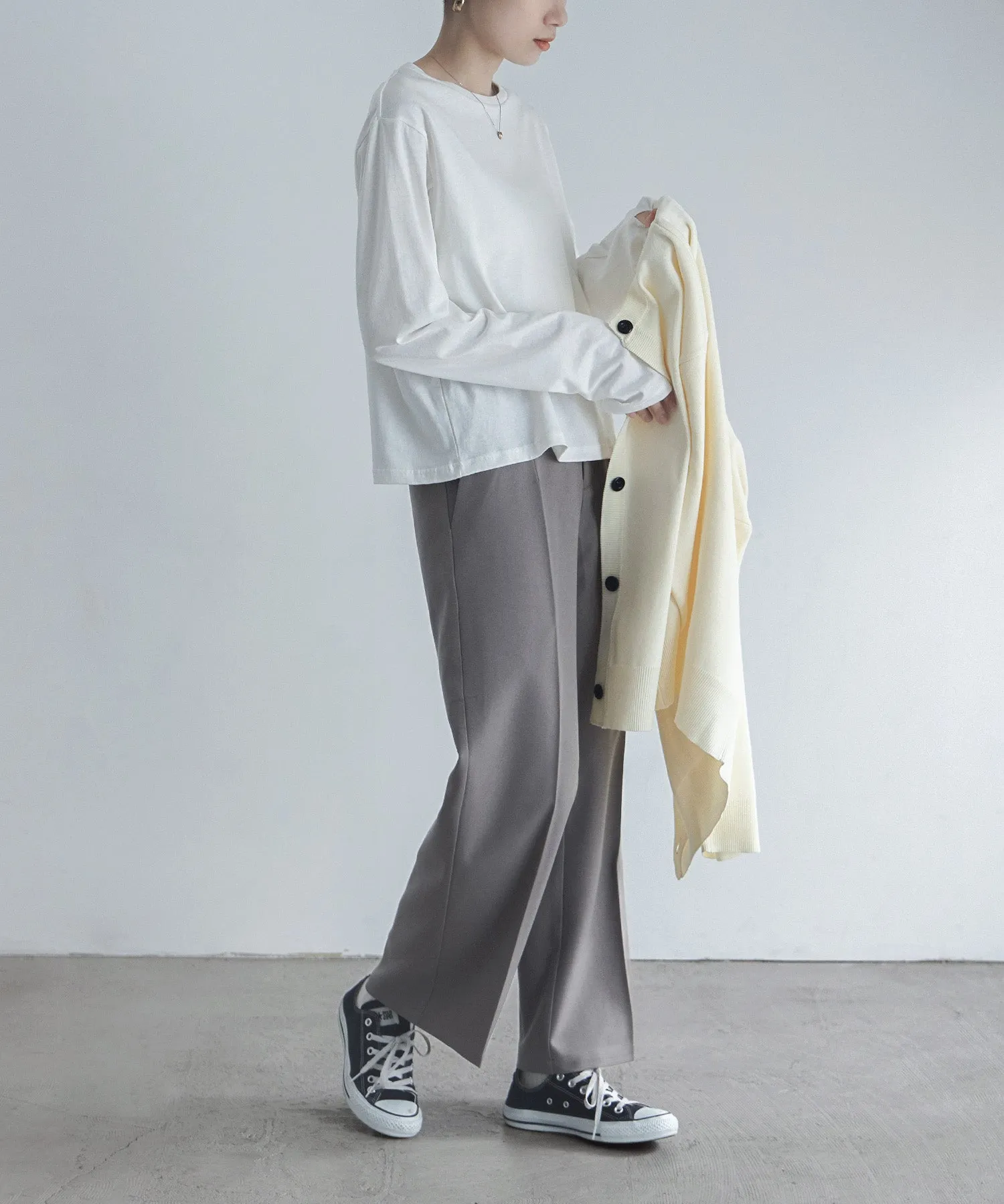 Finger hole cotton longT