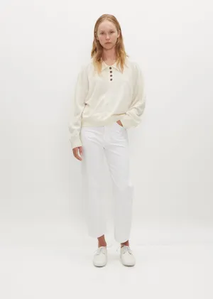 Forana Cashmere Polo — Ivory