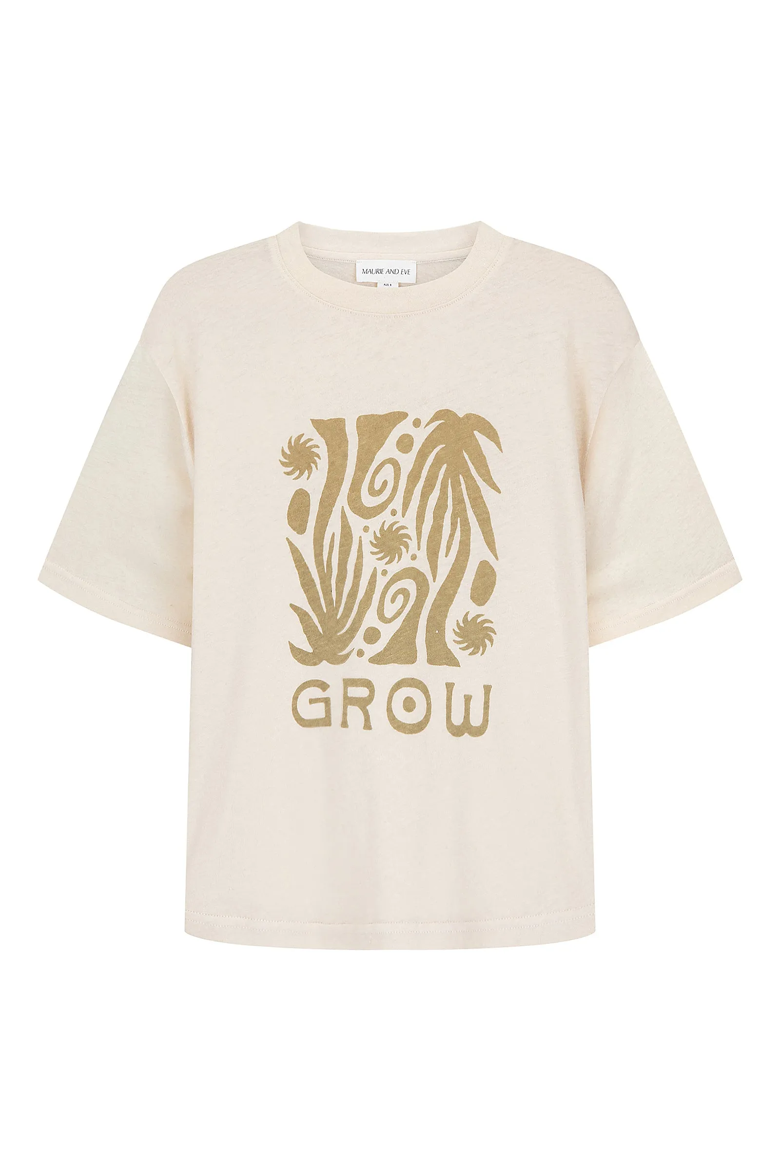GROW COTTON HEMP TEE - CREAM