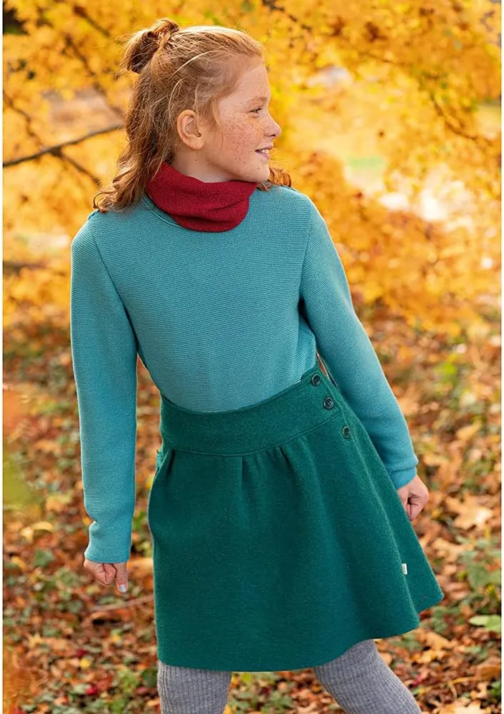 Kids' Merino Wool Pullover Sweater: Crew Neck Long Sleeve Knit for Boys and Girls