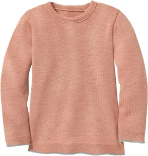 Kids' Merino Wool Pullover Sweater: Crew Neck Long Sleeve Knit for Boys and Girls