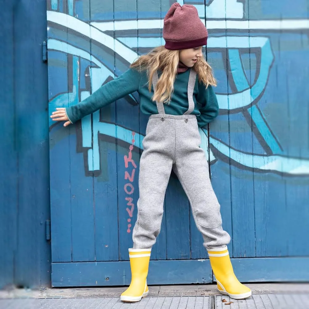 Kids' Merino Wool Pullover Sweater: Crew Neck Long Sleeve Knit for Boys and Girls