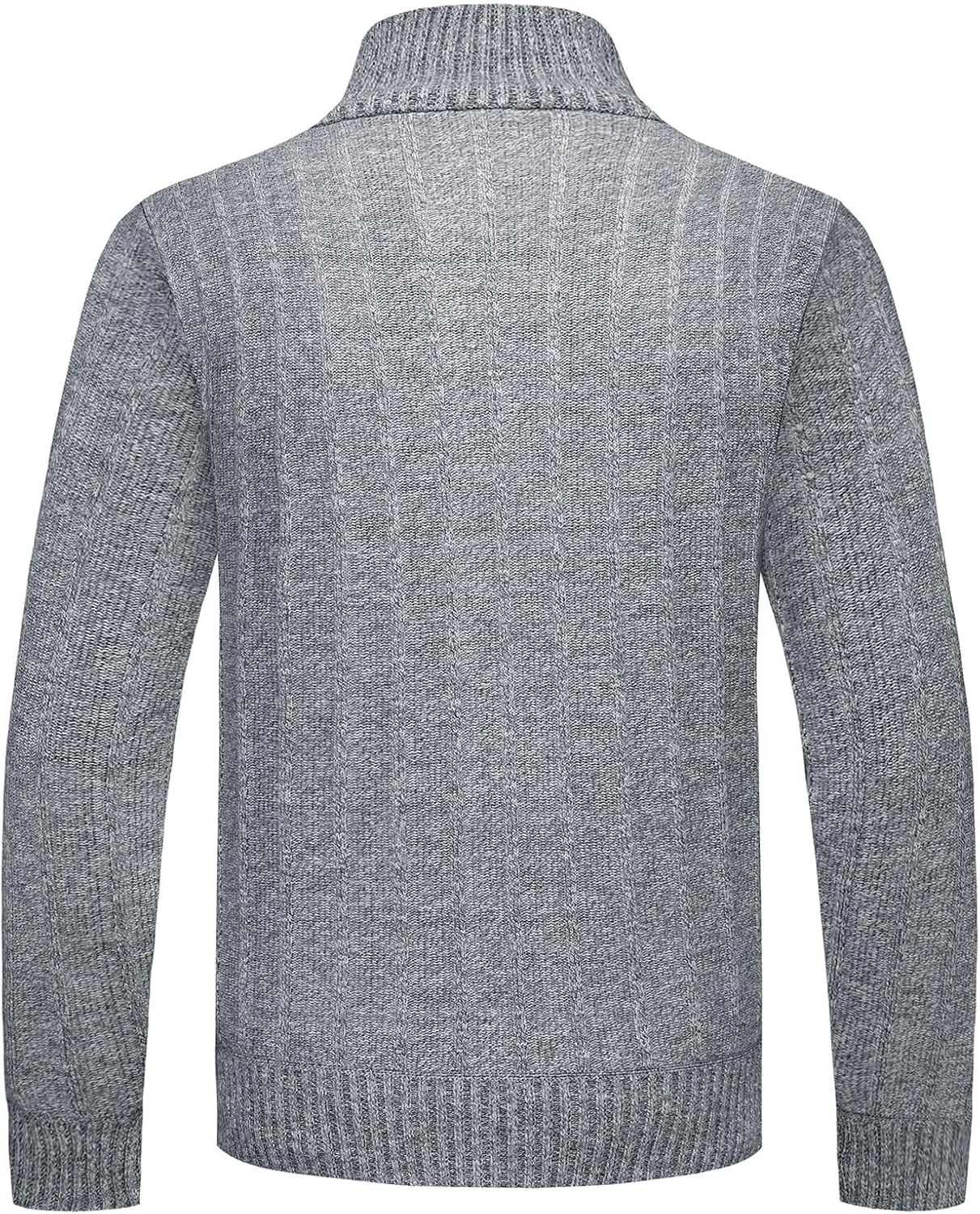 Lamgool Men's 1/4 Zip Pullover Polo Knit Sweater Casual Warm Fall Winter Spring