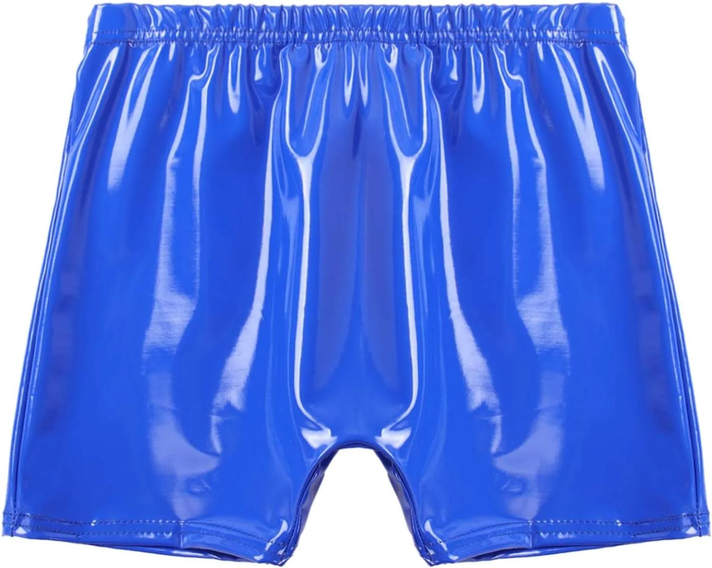 Linjinx Men's PVC Sexy Leather Lingerie Short Pants Latex Shaping Sheath Boxer Briefs Underpants