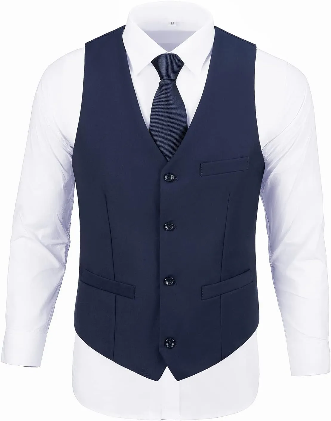Men's Suit 2 Piece Vest Set Slim Fit Dress Suit Casual Suit Waistcoat Pant