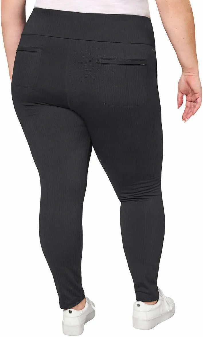 Mondetta Womens Midweight High Rise Jacquard Knit Legging