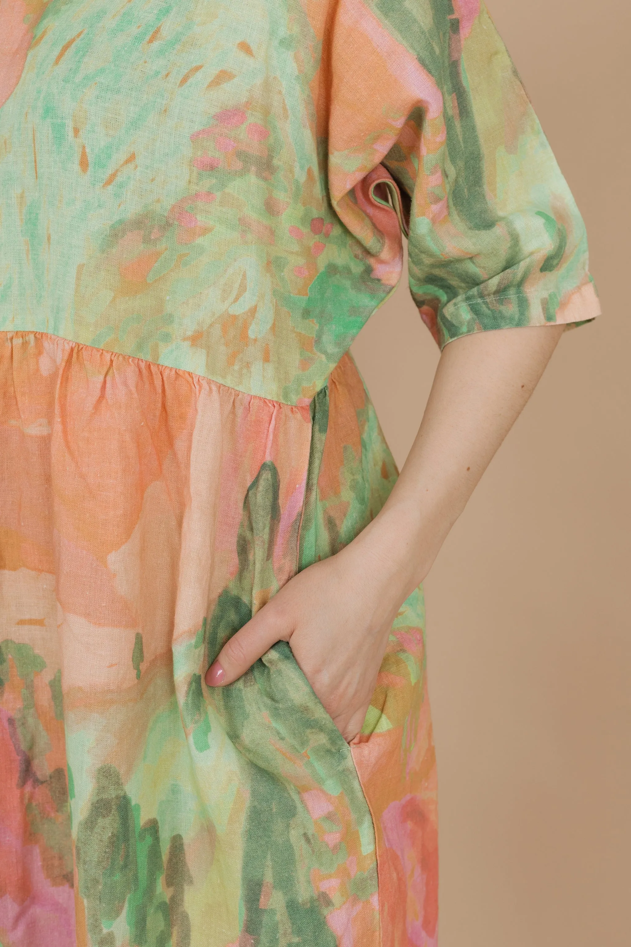 Moon Dress Berry Sweet Pastel Green/Pink