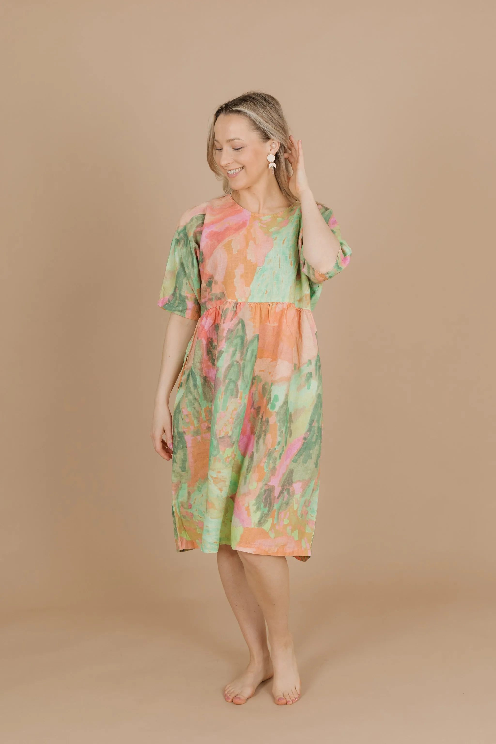 Moon Dress Berry Sweet Pastel Green/Pink