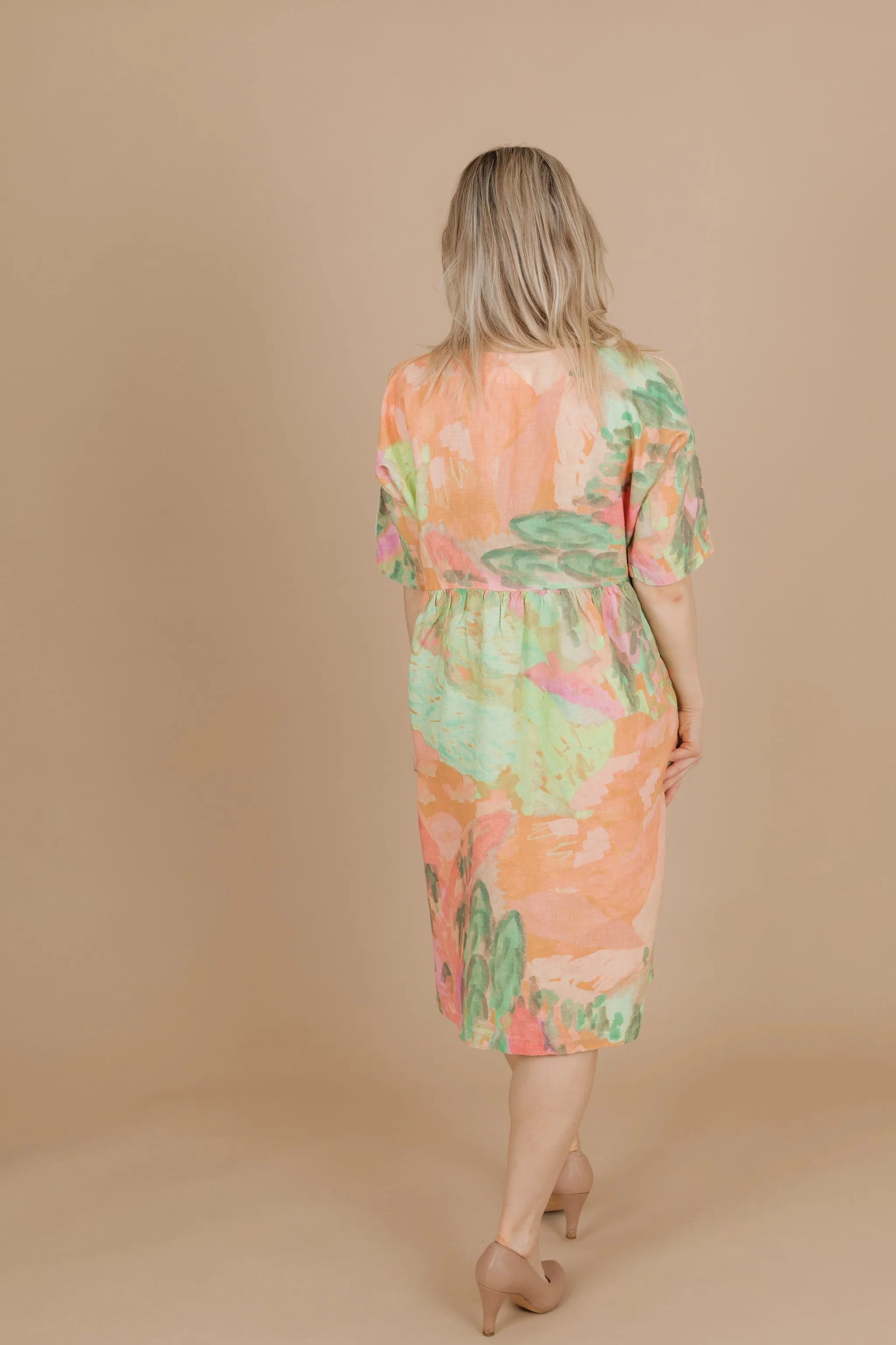 Moon Dress Berry Sweet Pastel Green/Pink