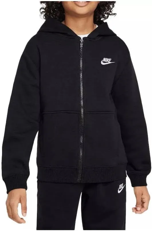 Nike Sportswear Club Fleece Big Kids' Tracksuit (FD3114-010, Black/White)