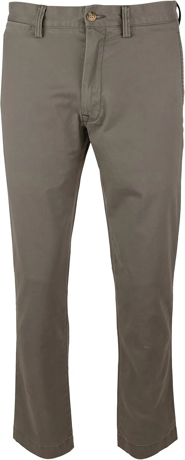 Polo Ralph Lauren Men's Cotton Twill Stretch Slim Fit Chino Pants GN 34Wx34L Grey