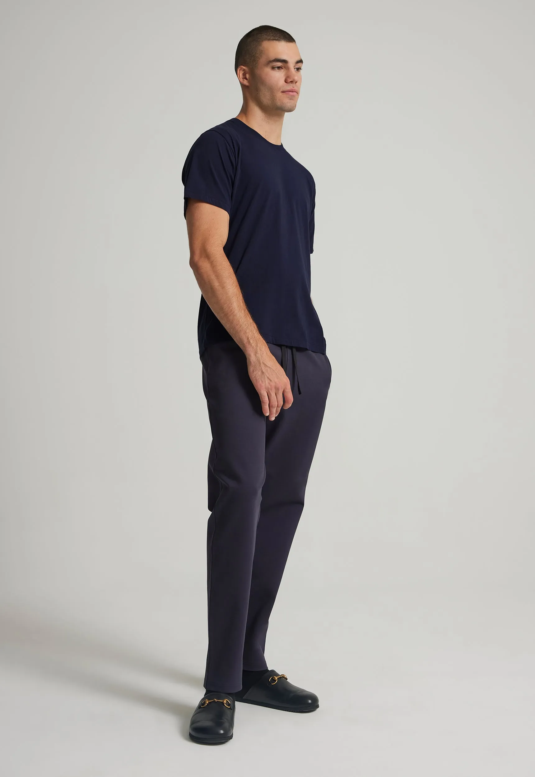 Sans Cotton Tee - Darkest Navy