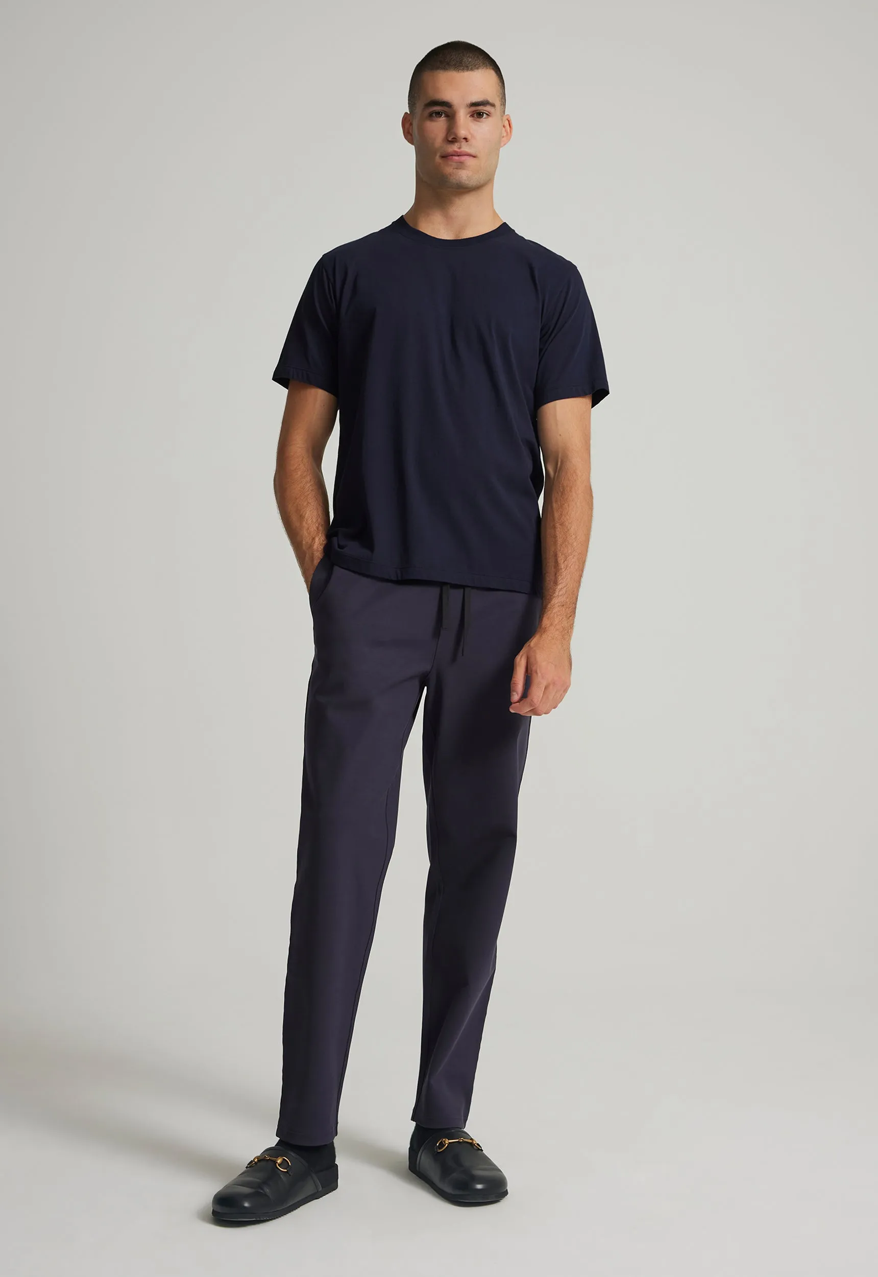 Sans Cotton Tee - Darkest Navy