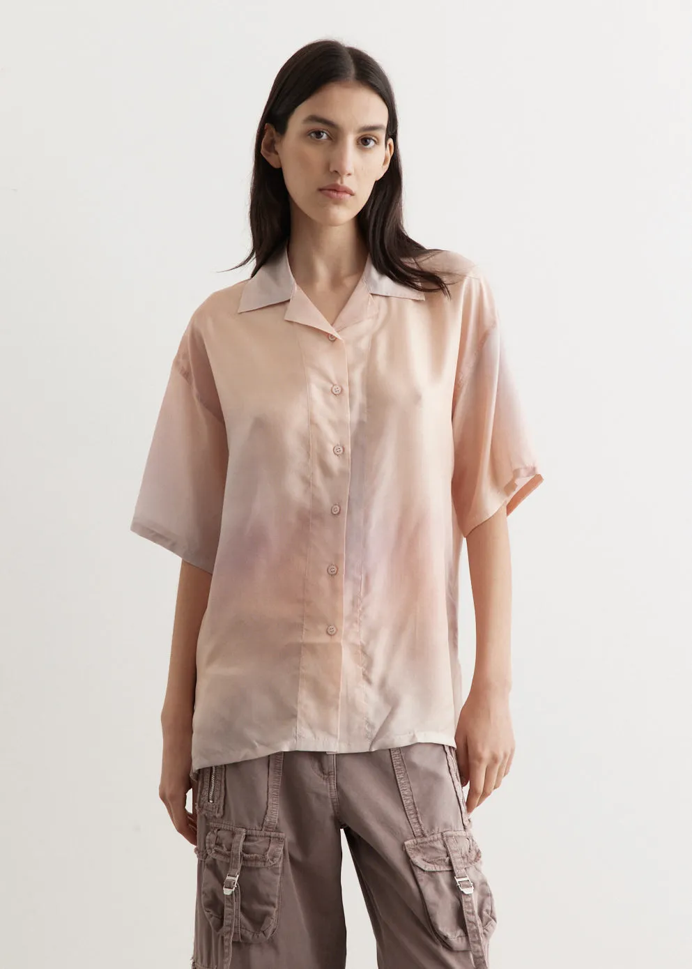 Sene Silk Button Up Shirt