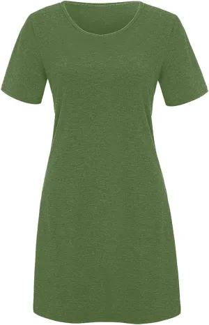 Shirt Dresses for Women A-Line Short Sleeve Polka Dots Mini Sundress 2025 Vacation Casual Beach Summer Dresses