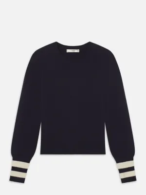 The Cashmere Club Sweater -- Navy Multi