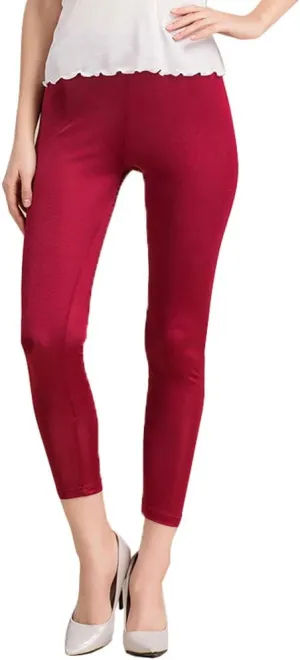 Women 100% Pure Silk Underwear Shirt Stretchy Legging Safety Wear Home Wear Cropped Pants