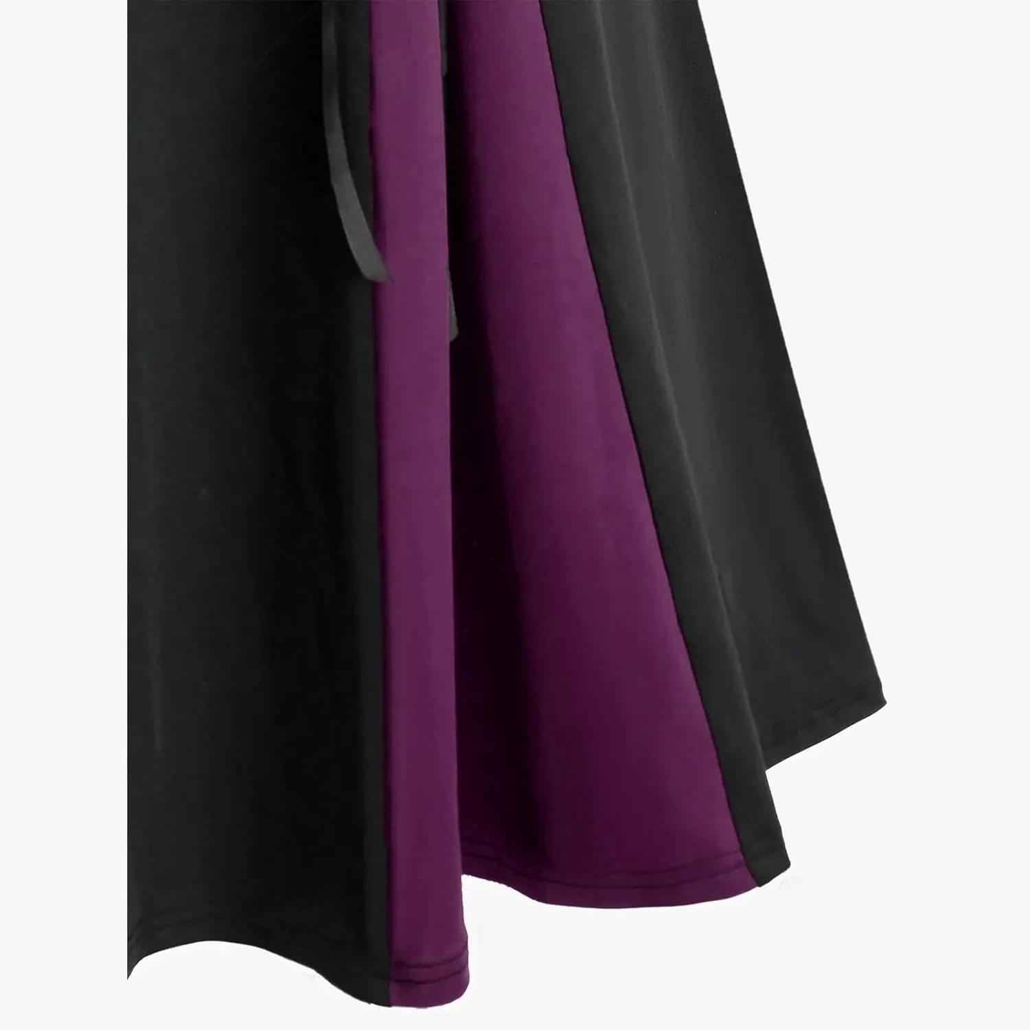 Womens Victorian Skirt High Waist Medieval Midi Dress Gothic Pleated Skirts Vintage Steampunk Dress Lace Up Goth Skirt
